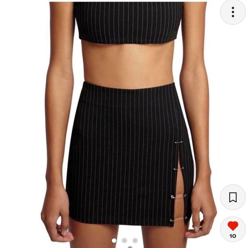 Danielle guizio pinstripe mini skirt